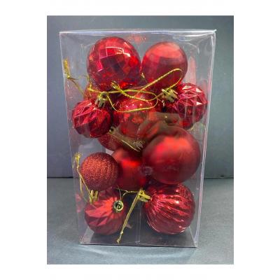 20'Lİ YILBAŞI SÜSLERİ KIRMIZI LV-200002