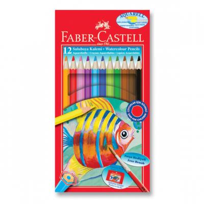 Faber Castell Aquarell Sulu Boya Kalemi Karton Kutu 12 Renk