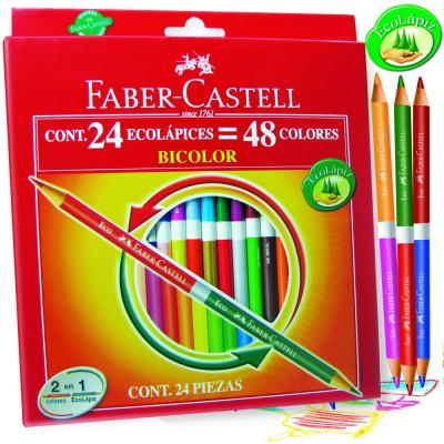 Faber Castell Kuru Boya Bicolor 24'lü 48 Renk
