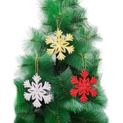 YB615 10 CM KAR TANESİ AĞAÇ SÜSÜ 3 LÜ YILBAŞI